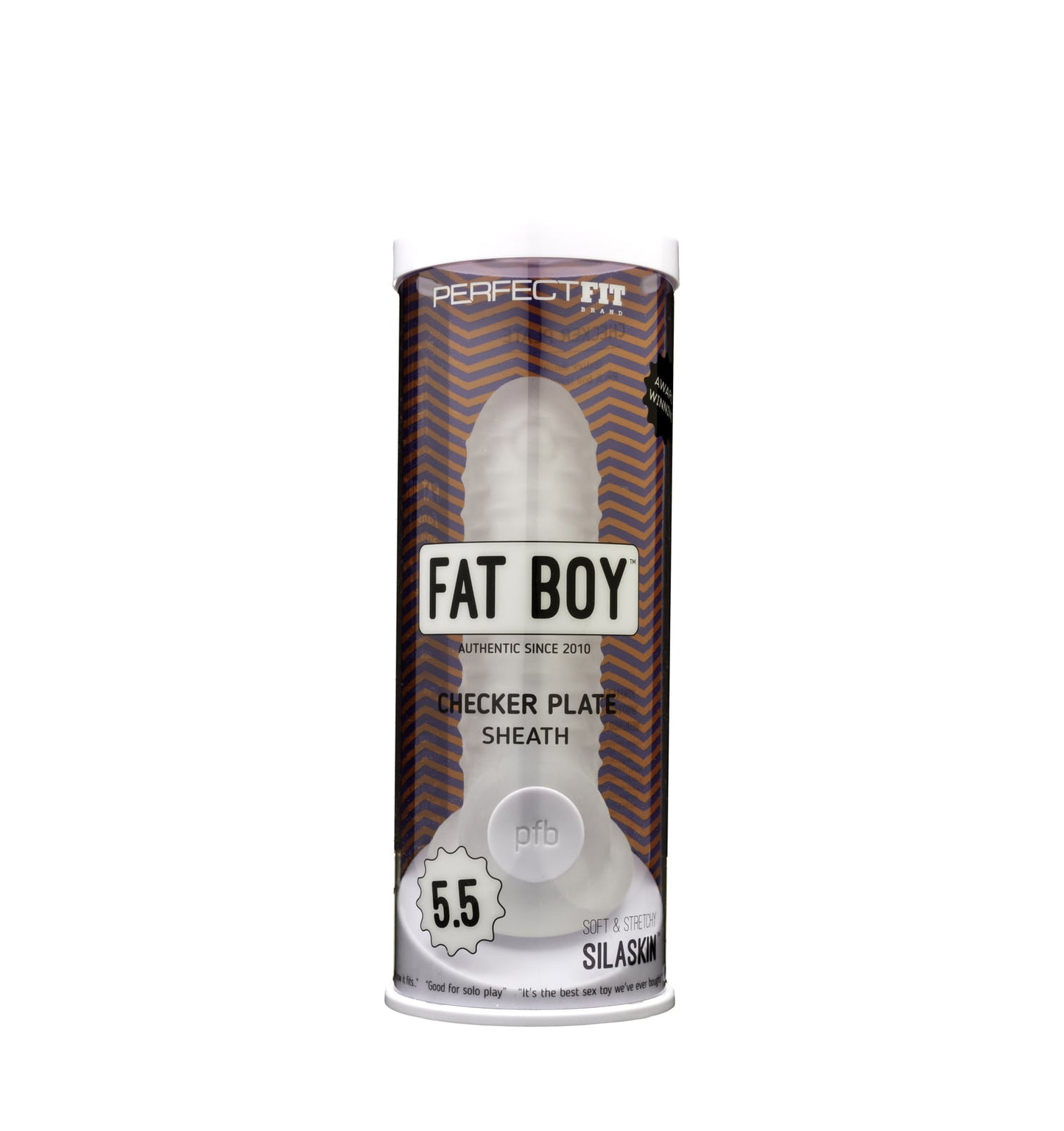 PerfectFit Brand Fat Boy Checker Plate Sheath 5.5" - Clear