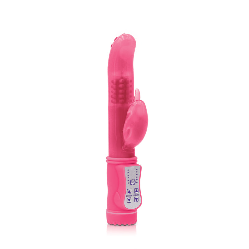 NS Novelties Firefly Jessica Glow in the Dark G-Spot Dolphin Vibrator - Pink