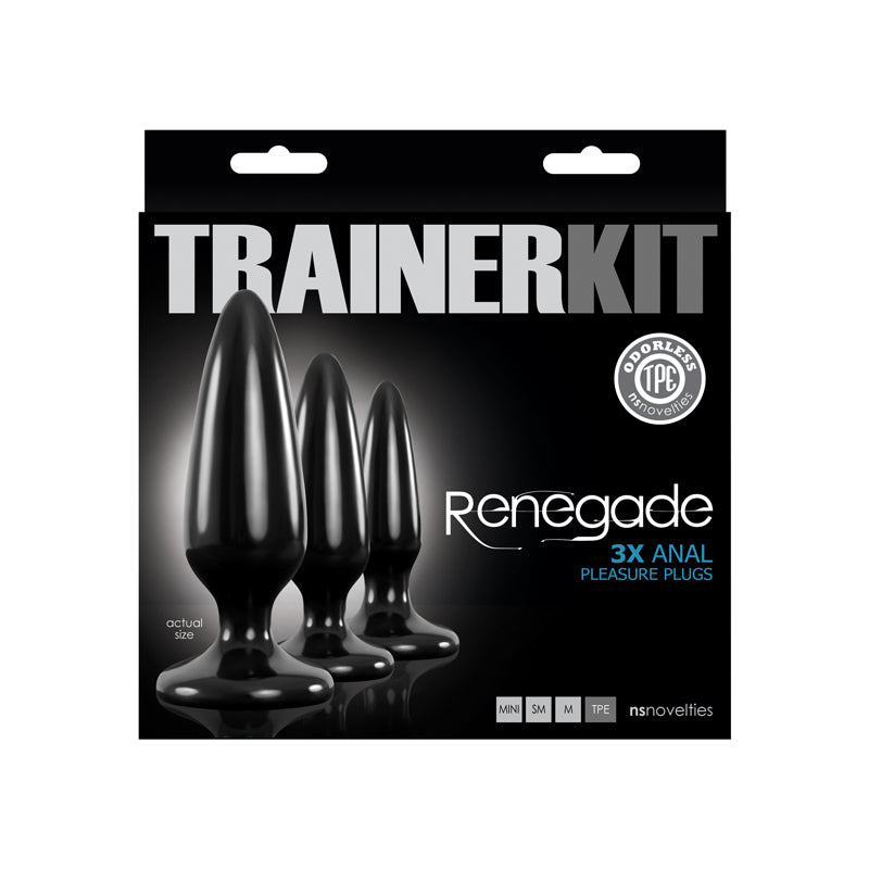 NS Novelties Renegade 3x Anal Pleasure Plugs Trainer Kit