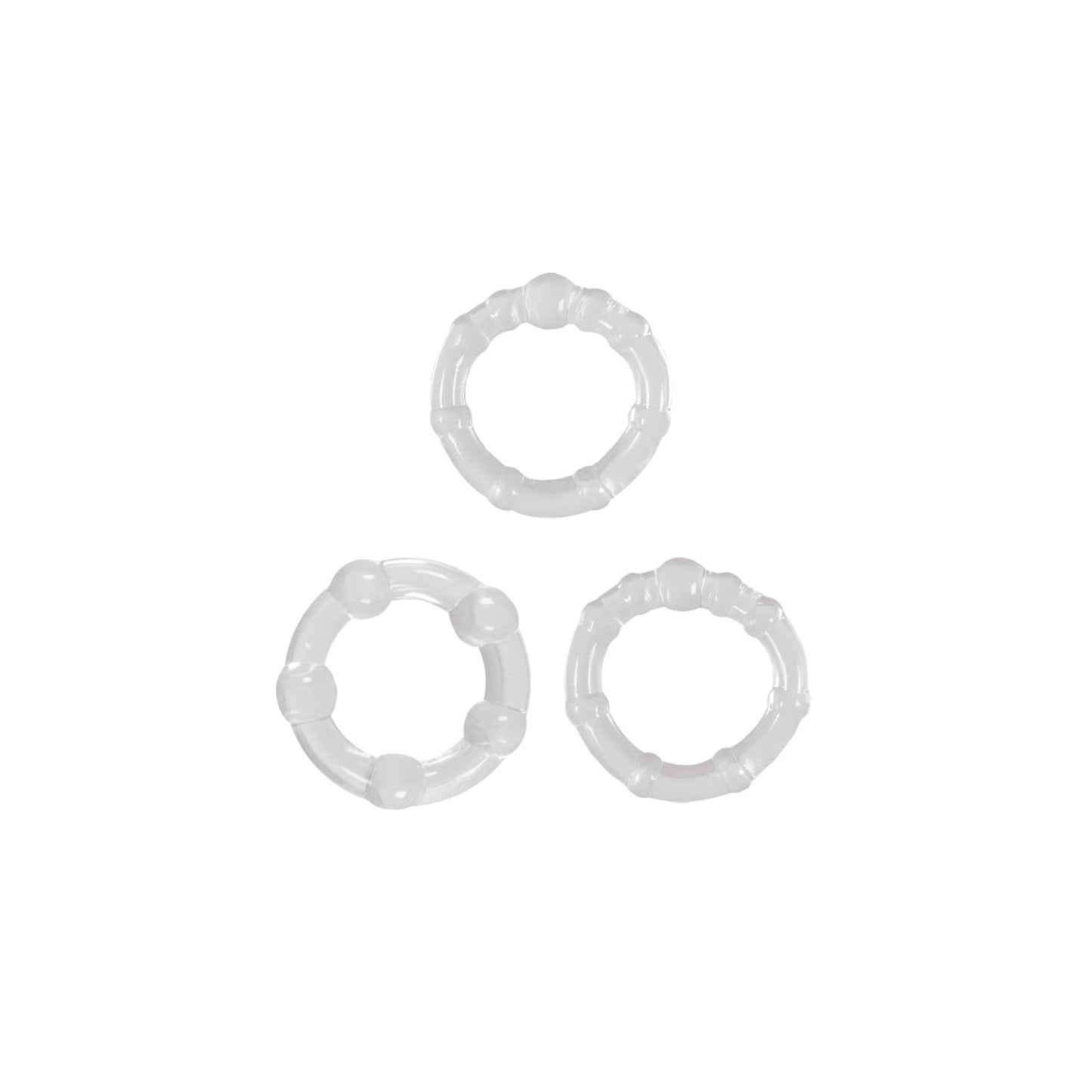 NS Novelties Renegade Intensity 3pk Cockrings - Clear