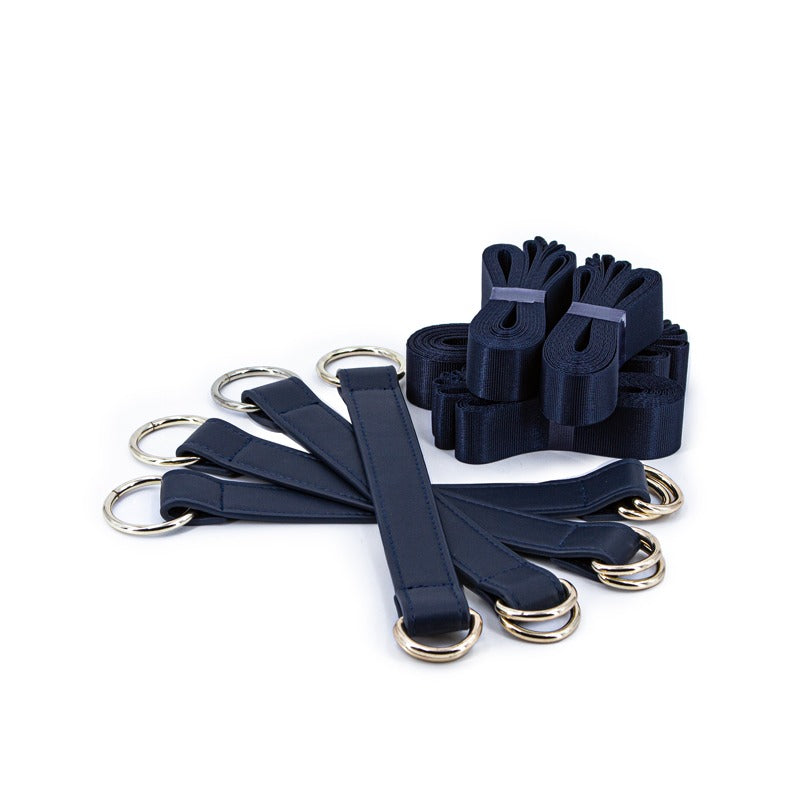 NS Novelties Bondage Couture Tie Down Straps - Blue