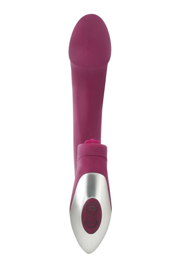 NMC Titanz Bendable Vibrator with Licking Clit Tickler
