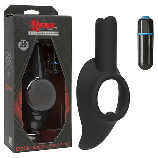 Kink by Doc Johnson Cock Jock Vibrating Silicone C-Ring