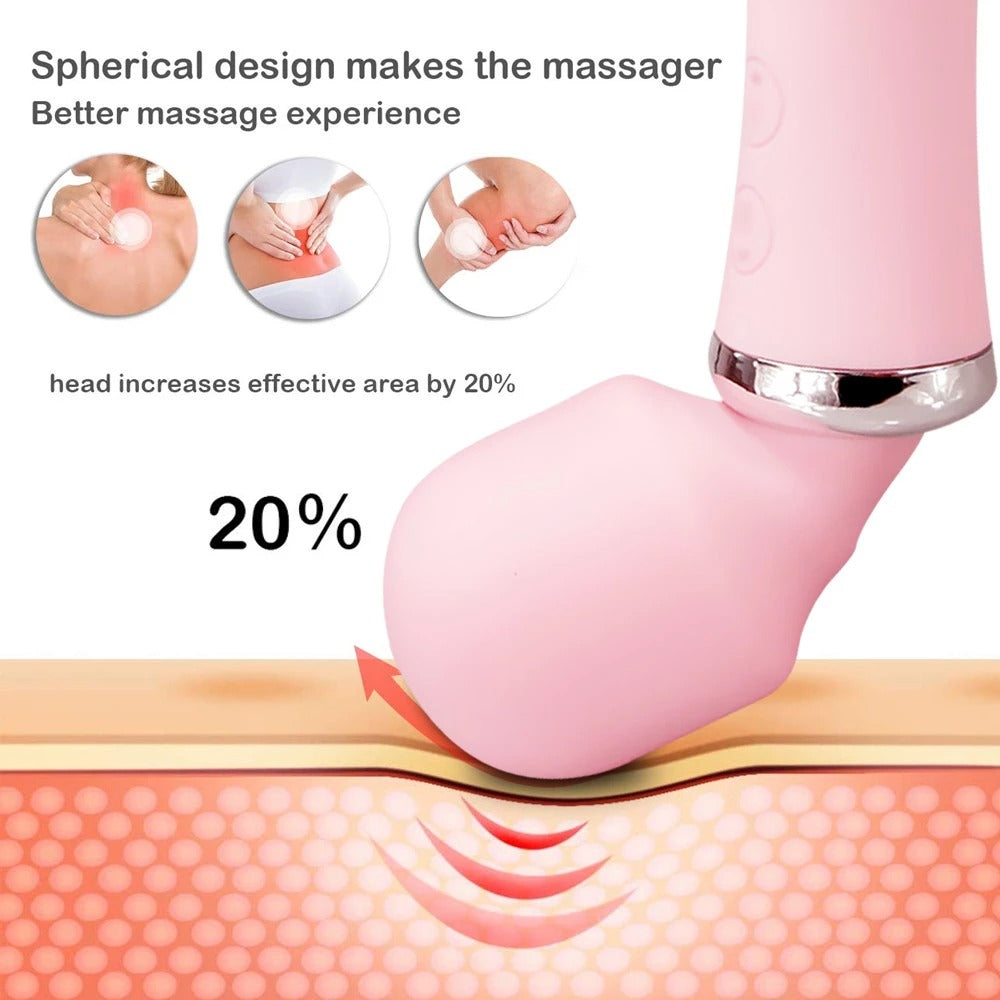 Lilo Shape of Love Rechargeable Double Ended Massage Vibrator - Pink