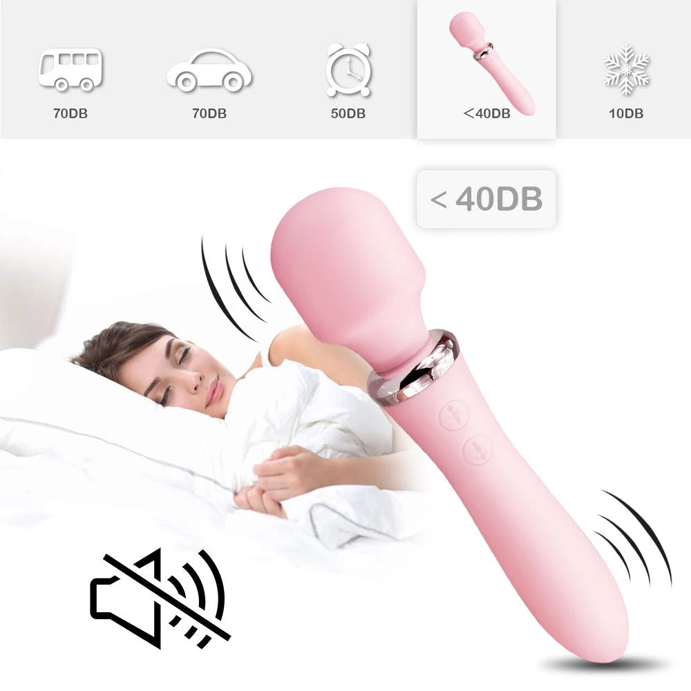 Lilo Shape of Love Rechargeable Double Ended Massage Vibrator - Pink