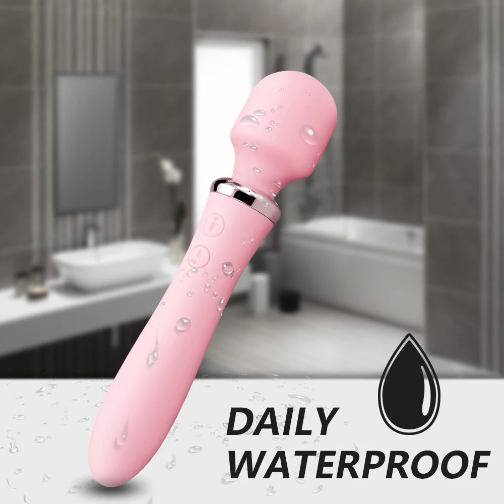 Lilo Shape of Love Rechargeable Double Ended Massage Vibrator - Pink