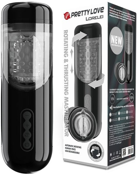 Pretty Love by Baile Lorelei Rotating & Thrusting Masturbator with Voice Integration