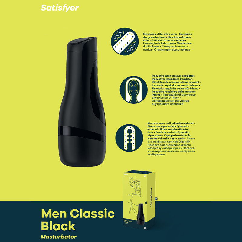 Satisfyer Men Classic Masturbator - Black