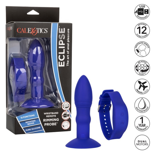 CalExotics Eclipse Wristband Remote Rimming Probe - Blue