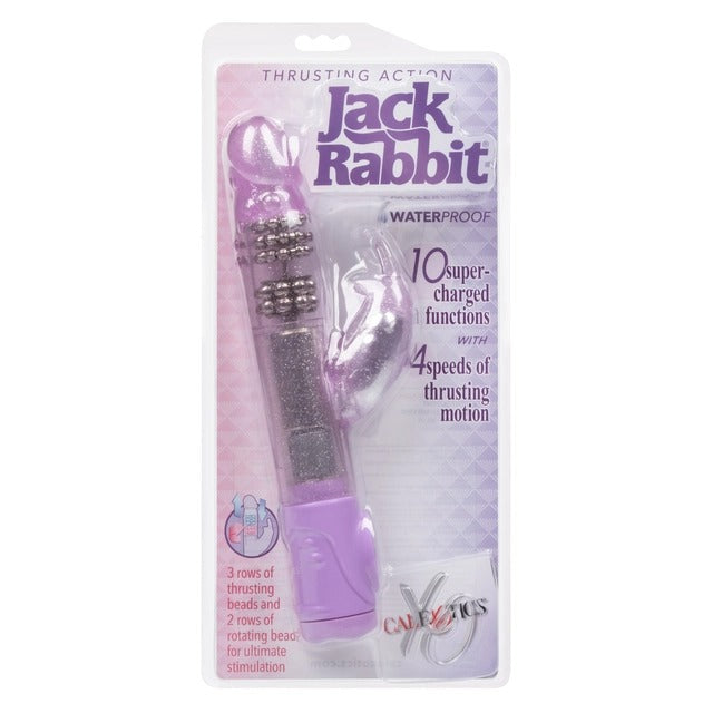 CalExotics Jack Rabbit Thrusting Action Rabbit Vibrator - Purple