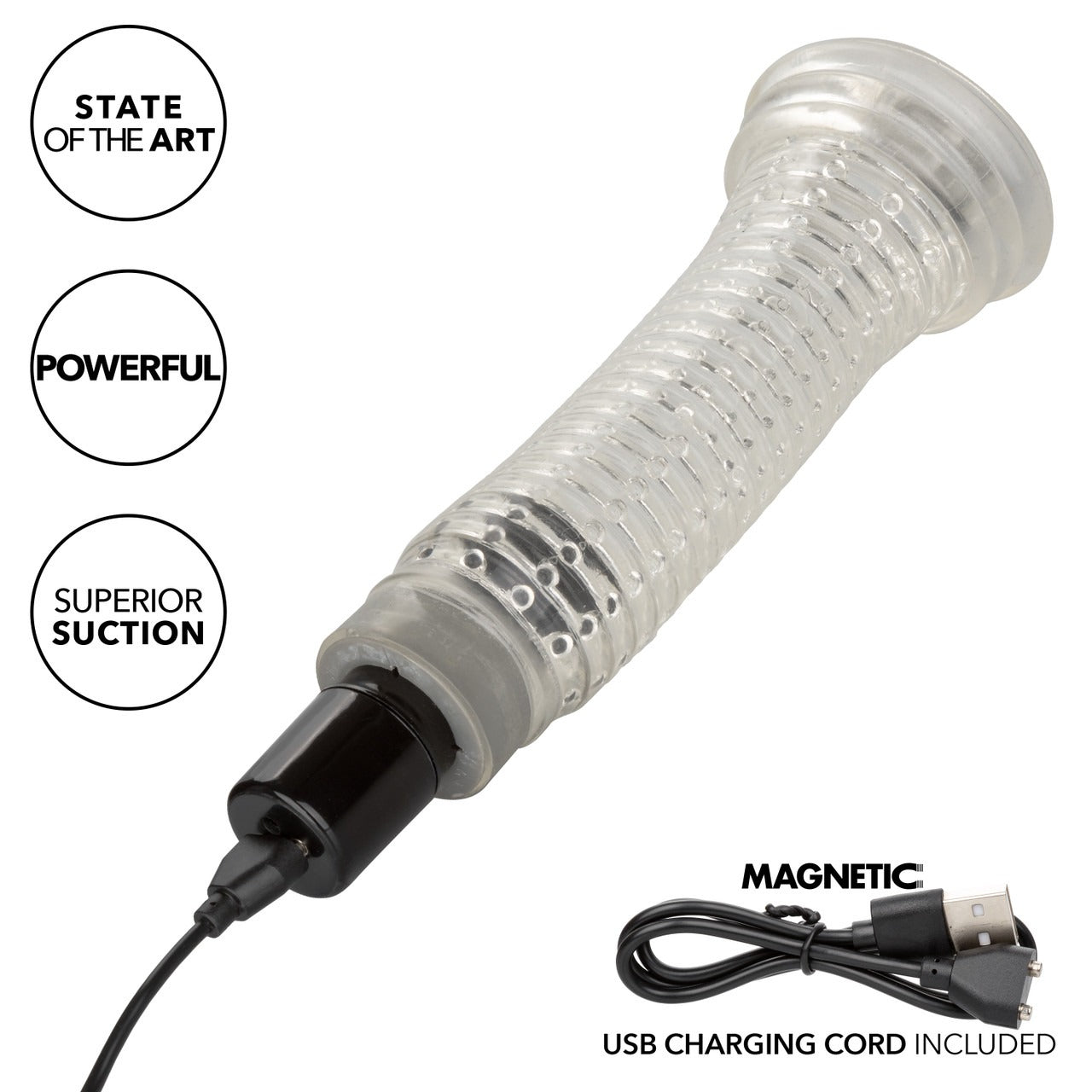 CalExotics Optimum Series Rechargeable Vibro Air Pump - Smoke