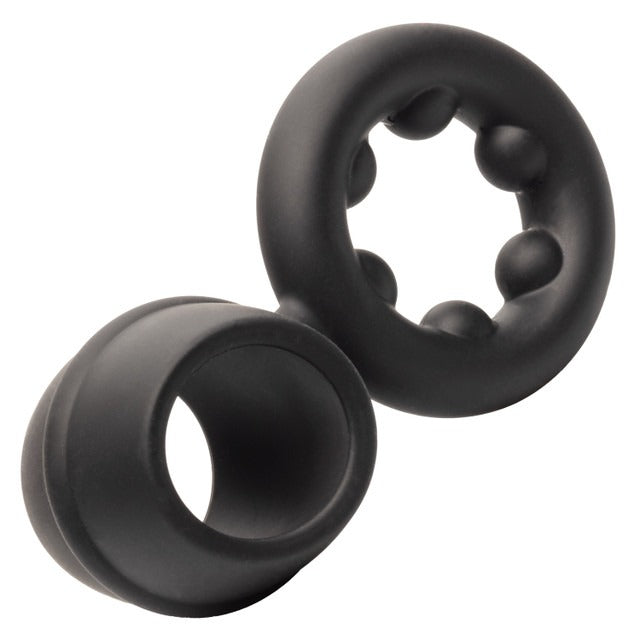 CalExotics Alpha Ring Dual Support Magnum Cock Ring - Black