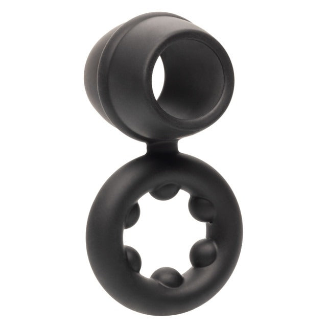 CalExotics Alpha Ring Dual Support Magnum Cock Ring - Black