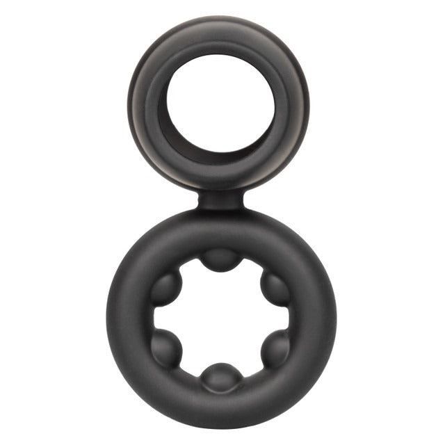 CalExotics Alpha Ring Dual Support Magnum Cock Ring - Black