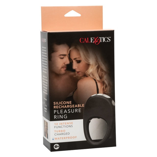CalExotics Rechargeable Vibrating Pleasure Ring - Black