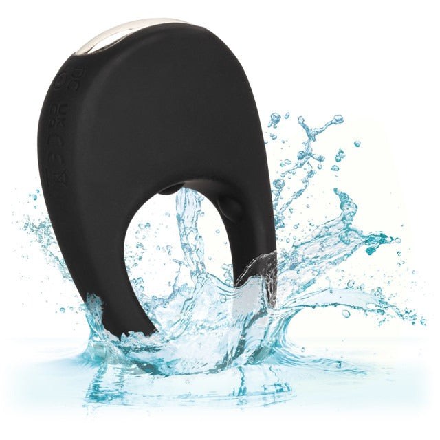 CalExotics Rechargeable Vibrating Pleasure Ring - Black