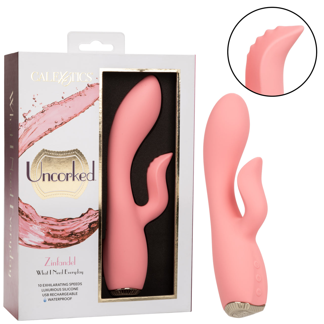 CalExotics Uncorked Zinfandel Rechargeable Rabbit Vibrator
