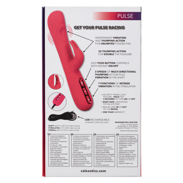 CalExotics Throb Pulse Rechargeable Thumping Rabbit Vibrator
