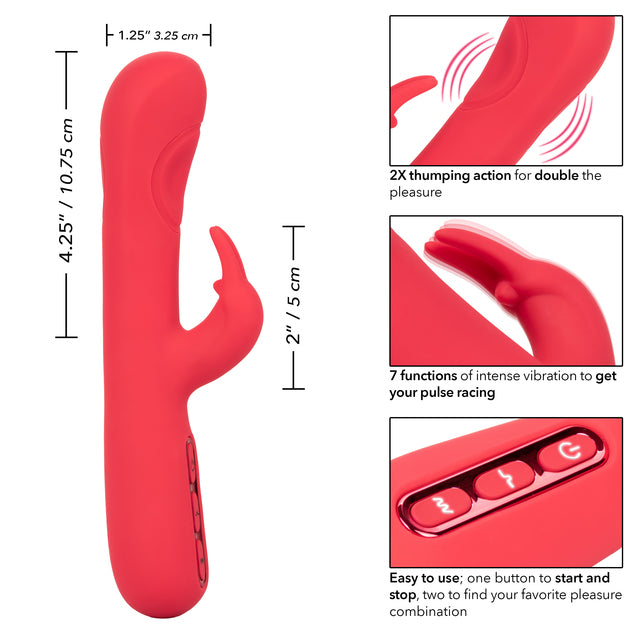 CalExotics Throb Pulse Rechargeable Thumping Rabbit Vibrator
