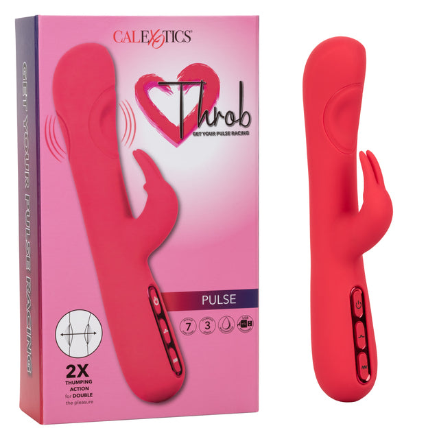 CalExotics Throb Pulse Rechargeable Thumping Rabbit Vibrator