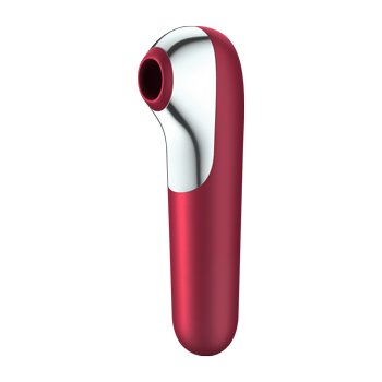 Satisfyer Dual Love Air Pulse Vibrator with App - Red