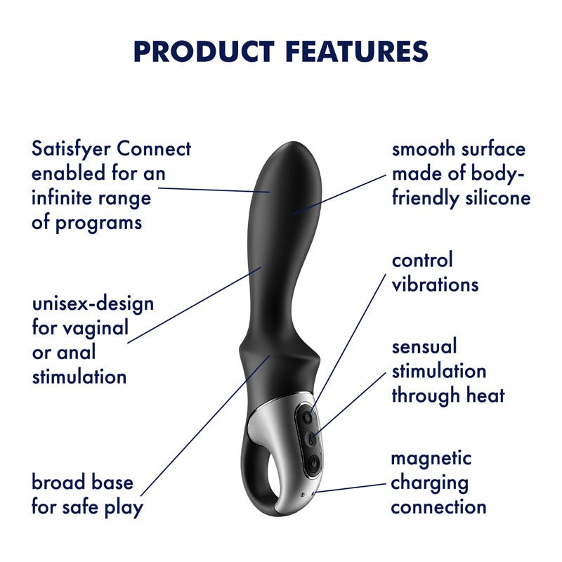 Satisfyer Heat Climax Rechargeable Heated Vibrator with App Control