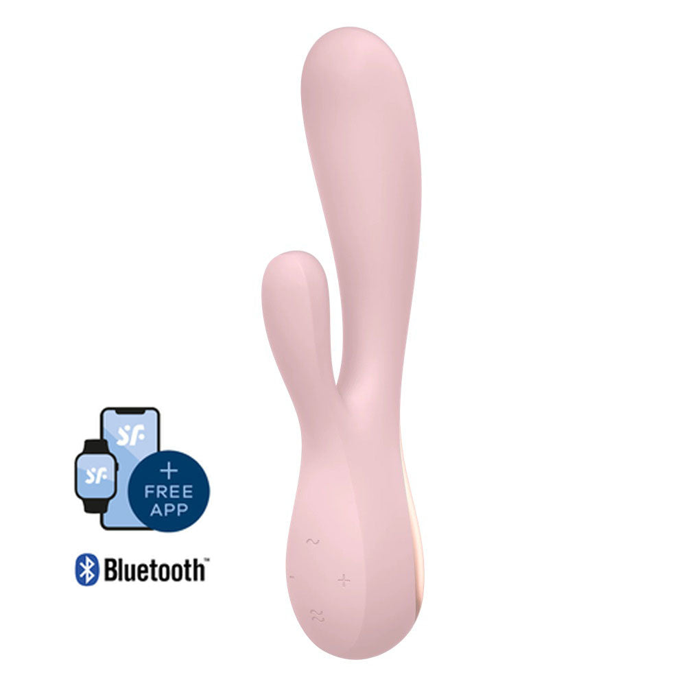 Satisfyer Rechargeable Mono Flex Rabbit Vibrator with App Control - Mauve