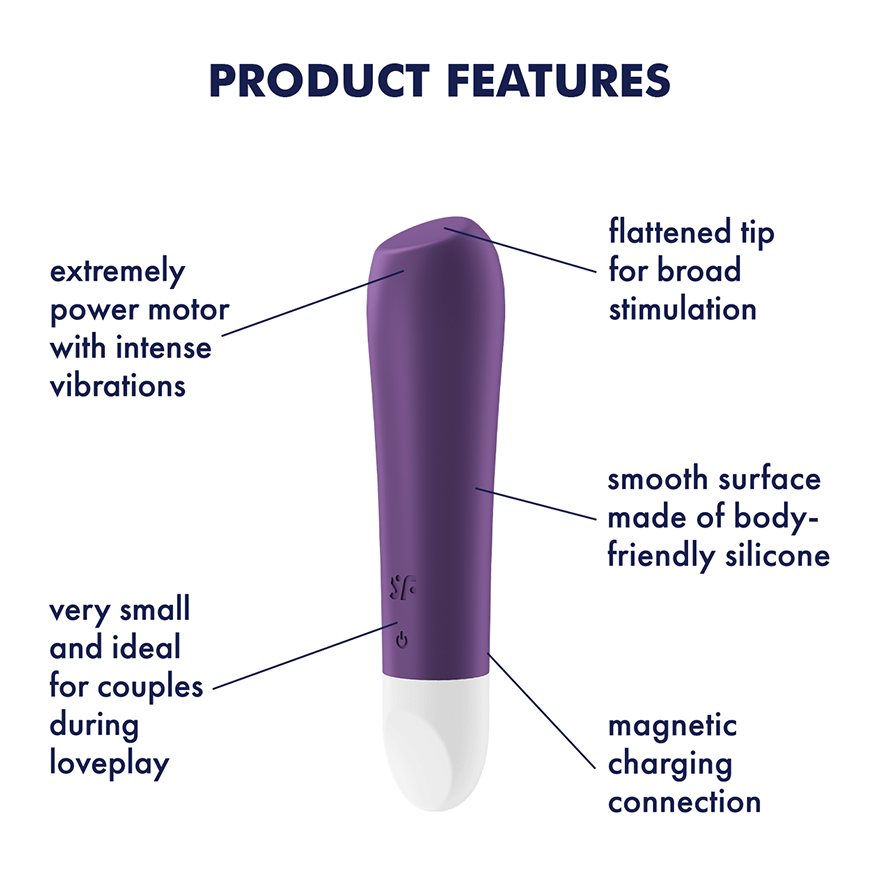 Satisfyer Ultra Power Bullet 2 Rechargeable Vibrator - Violet