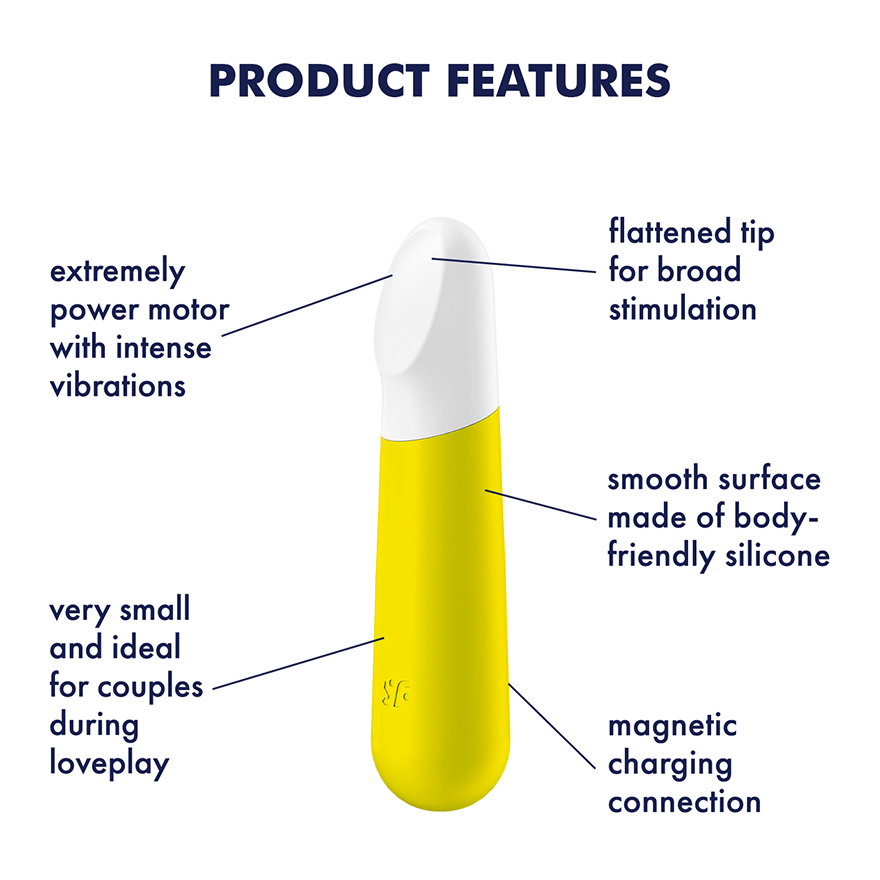 Satisfyer Ultra Power Bullet 4 Rechargeable Vibrator - Yellow