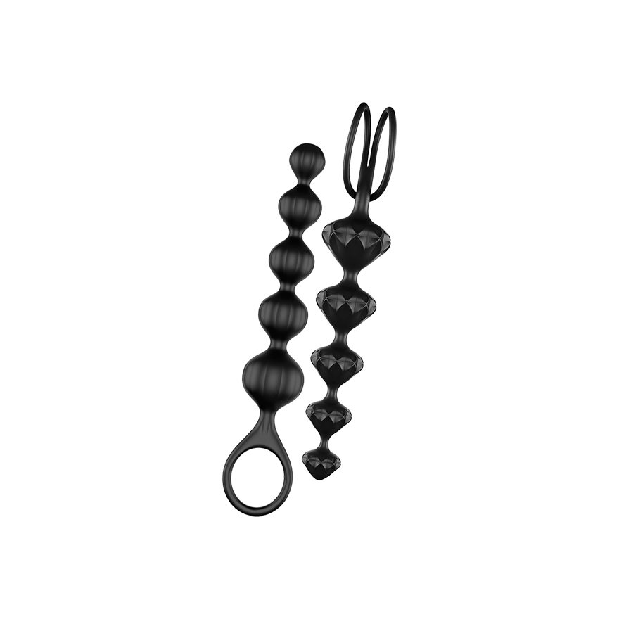 Satisfyer Love Beads Super Soft Silicone Anal Beads - Black
