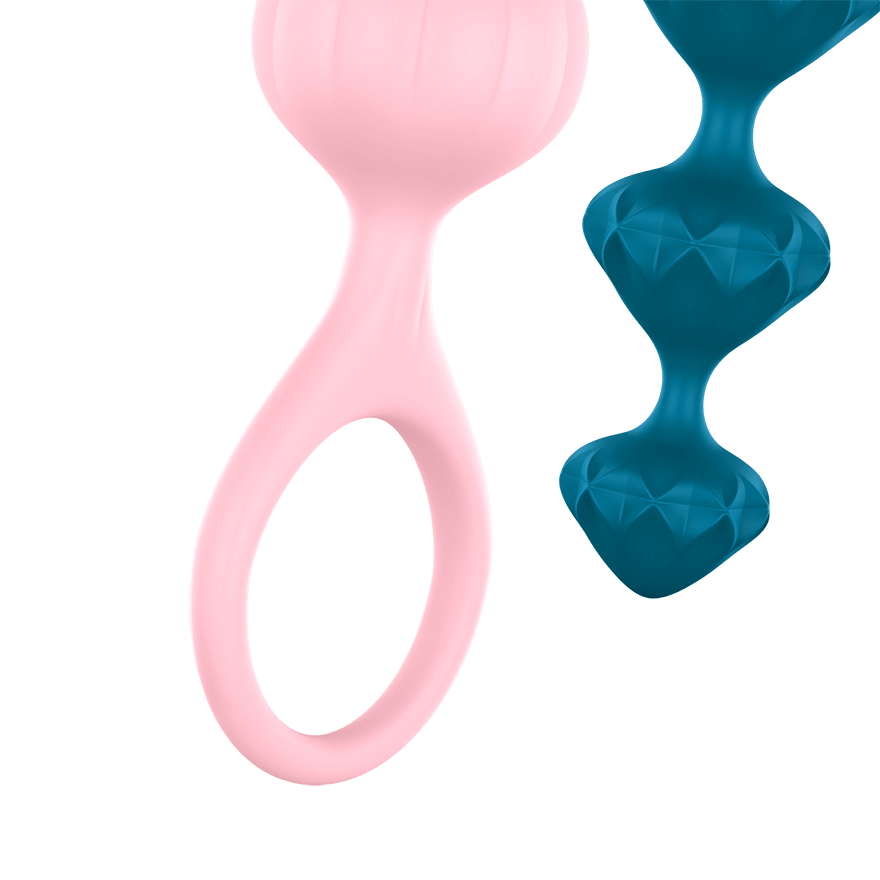 Satisfyer Love Beads Super Soft Silicone Anal Beads - Multicoloured