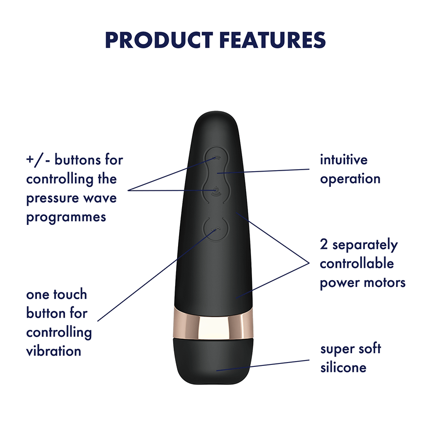 Satisfyer Pro 3+ Air Pulse Stimulator + Vibration