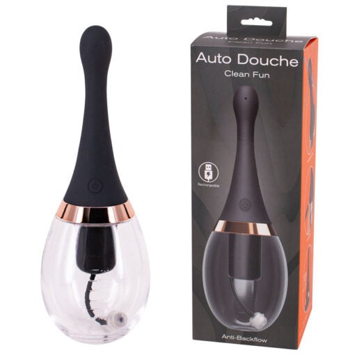 Seven Creations Clean Fun Rechargeable Auto Douche - Black & Clear