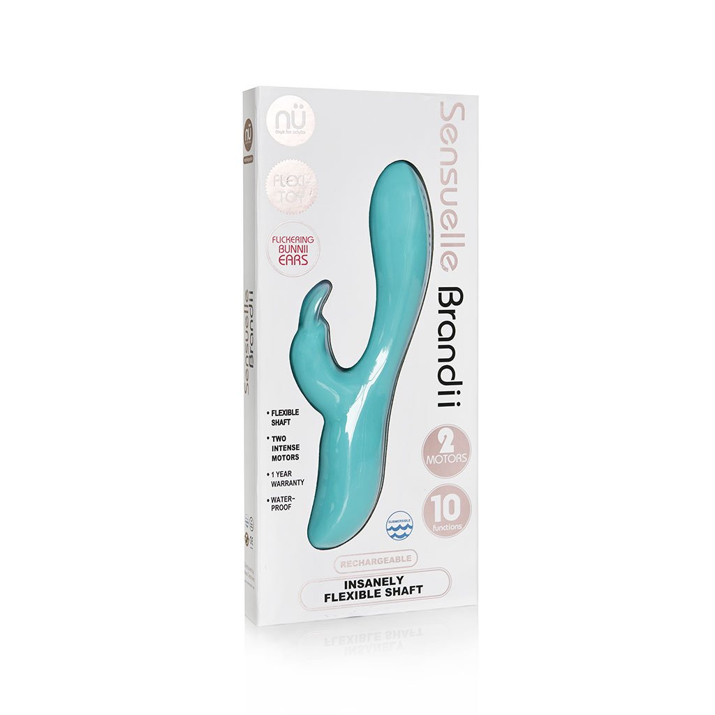 Nu Sensuelle Brandii Rechargeable Rabbit Vibrator - Teal