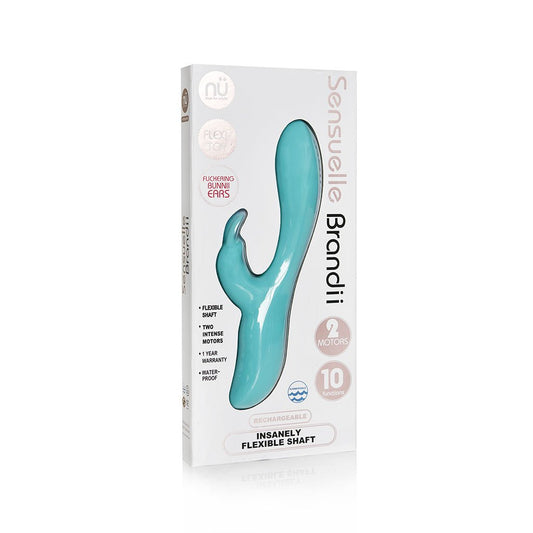 Nu Sensuelle Brandii Rechargeable Rabbit Vibrator - Teal