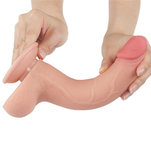 Lovetoy Sliding-Skin Dual Layer 8.5 Realistic Dildo Dong Suction Cup