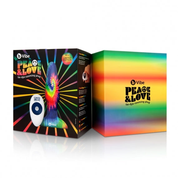 b-Vibe Peace & Love Large Rimming Plug Limited Edition