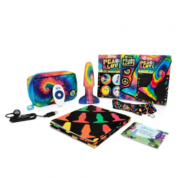 b-Vibe Peace & Love Large Rimming Plug Limited Edition