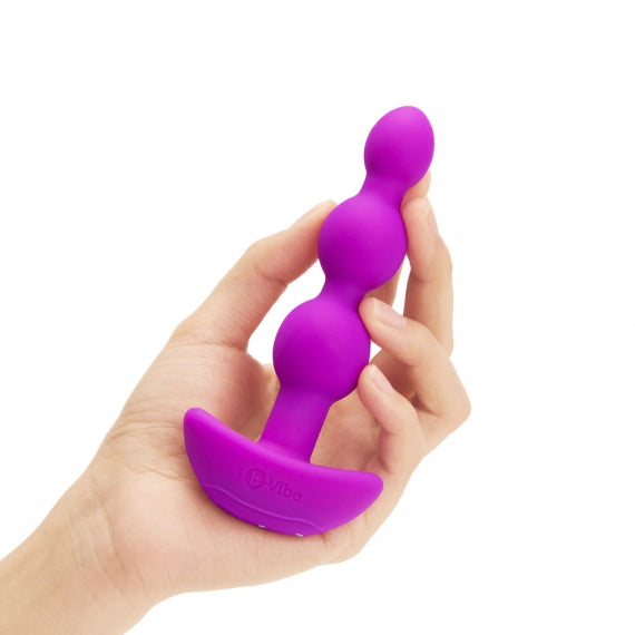 b-Vibe Triplet Rechargeable Beads with Remote - Fushia