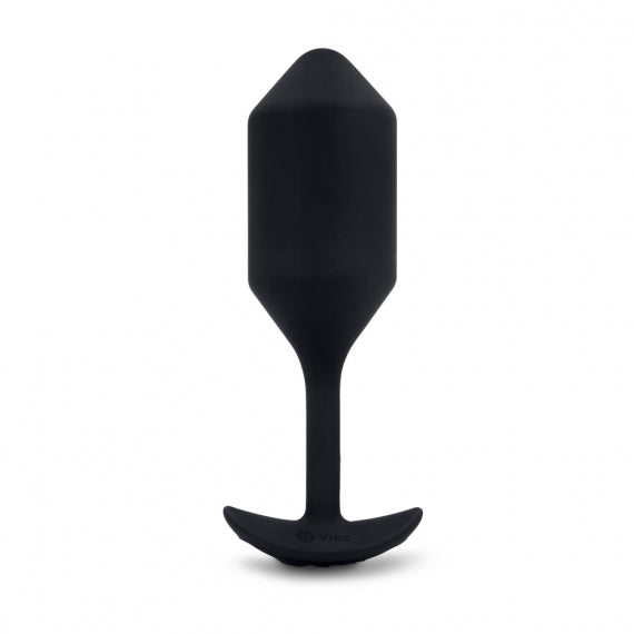 b-Vibe Rechargeable Vibrating 4 Snug Plug - Black
