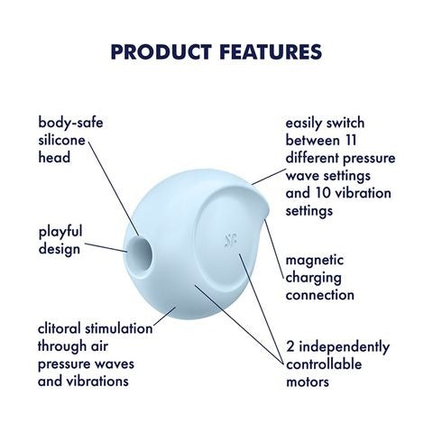 Satisfyer Sugar Rush Clitoral Stimulator - Blue