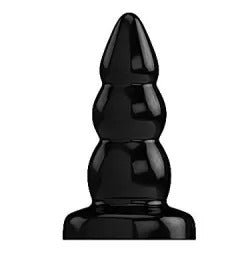 Shots Toys Bottom Line 7" Buttplug - Model 6 - Black