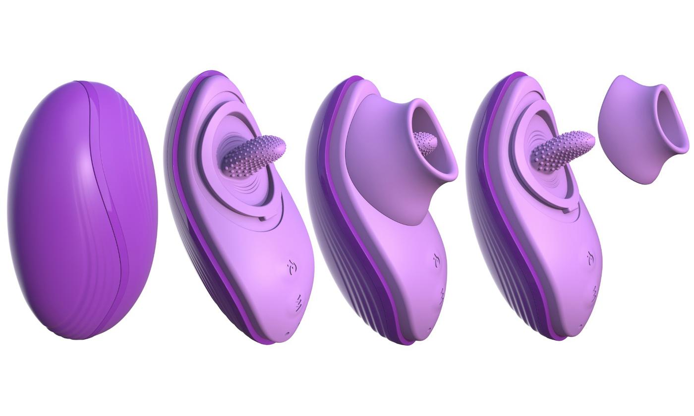 Pipedream Fantasy For Her Rechargeable Her Silicone Fun Tongue Stimulator