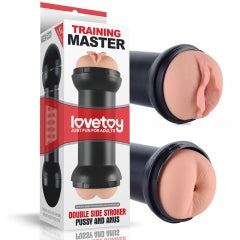 Lovetoy Products Training Master Double Side Stroker - Pussy & Anus
