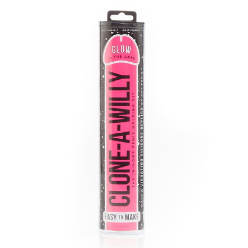 Clone-A-Willy Vibrator - Glow in the Dark Hot Pink