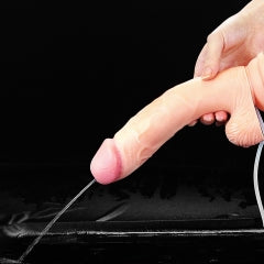 Lovetoy Products Cumming Softee 9" Soft Ejaculation Cock with Balls - Light