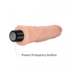 Lovetoy Products 8.3'' Real Softee Ultra Soft Realistic Vibrator - Light