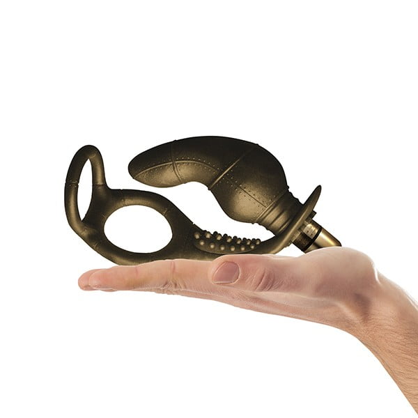 Rocks Off Dr Rocco's Pleasure Emporium Dauntless Vibrating Prostate Massager with C-Ring