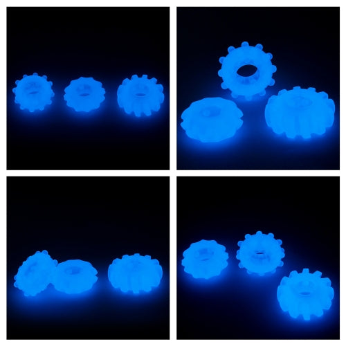 Lovetoy Products Lumino Play 3pc Cock Rings - Glow in the Dark