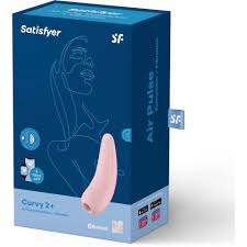 Satisfyer Curvy 2+ Air Pulse Stimulator + Vibration with App Control - Pastel Pink